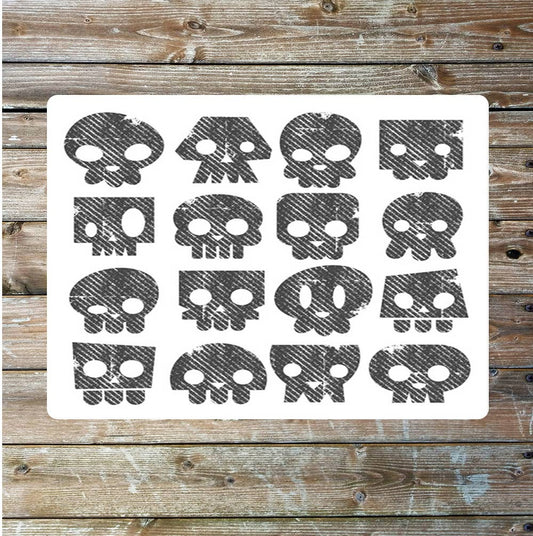 Skull mosaic wall art Metal Sign Plaque