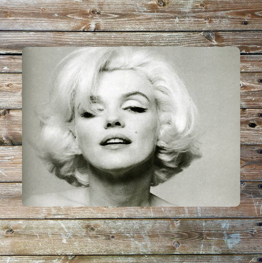 Marylin Monroe Black and White | Metal Wall Sign