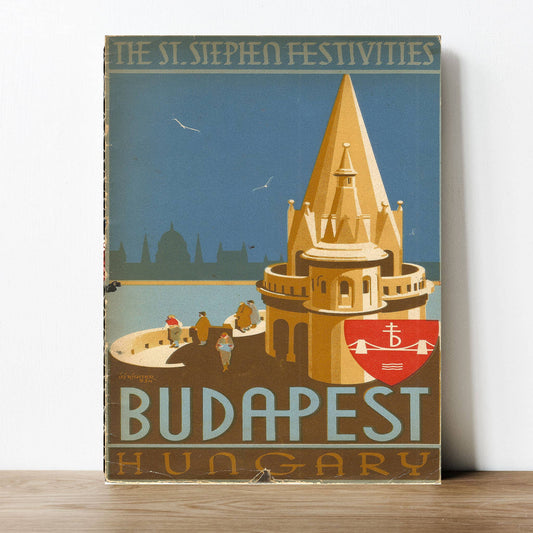 Budapest City Artwork | Metal Sign Plaque