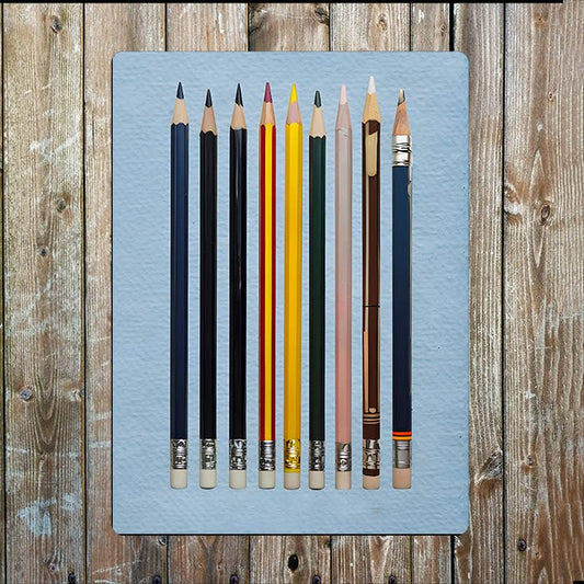 Colour Pencils Metal Sign Plaque