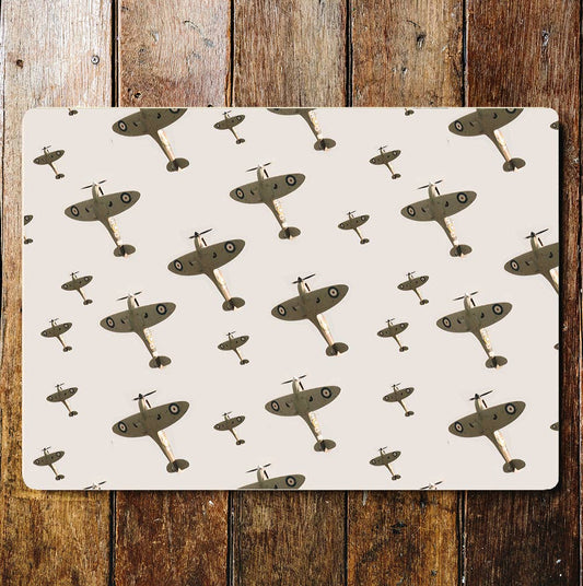 Spitfire aircraft, Royal Air Force Metal Sign Plaque