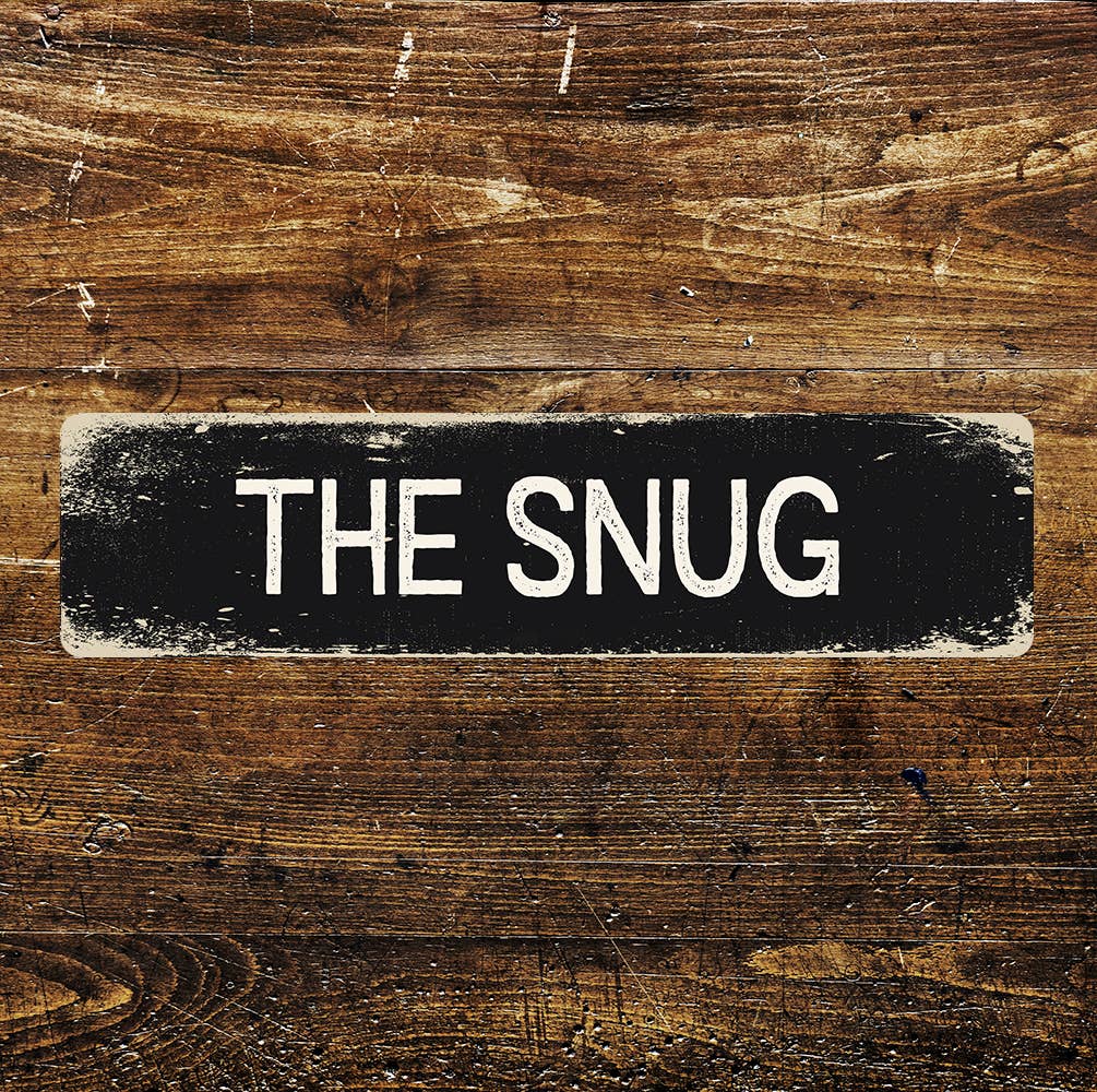 The Snug Sign Metal Long Sign Plaque