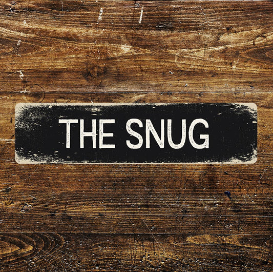 The Snug Sign Metal Long Sign Plaque