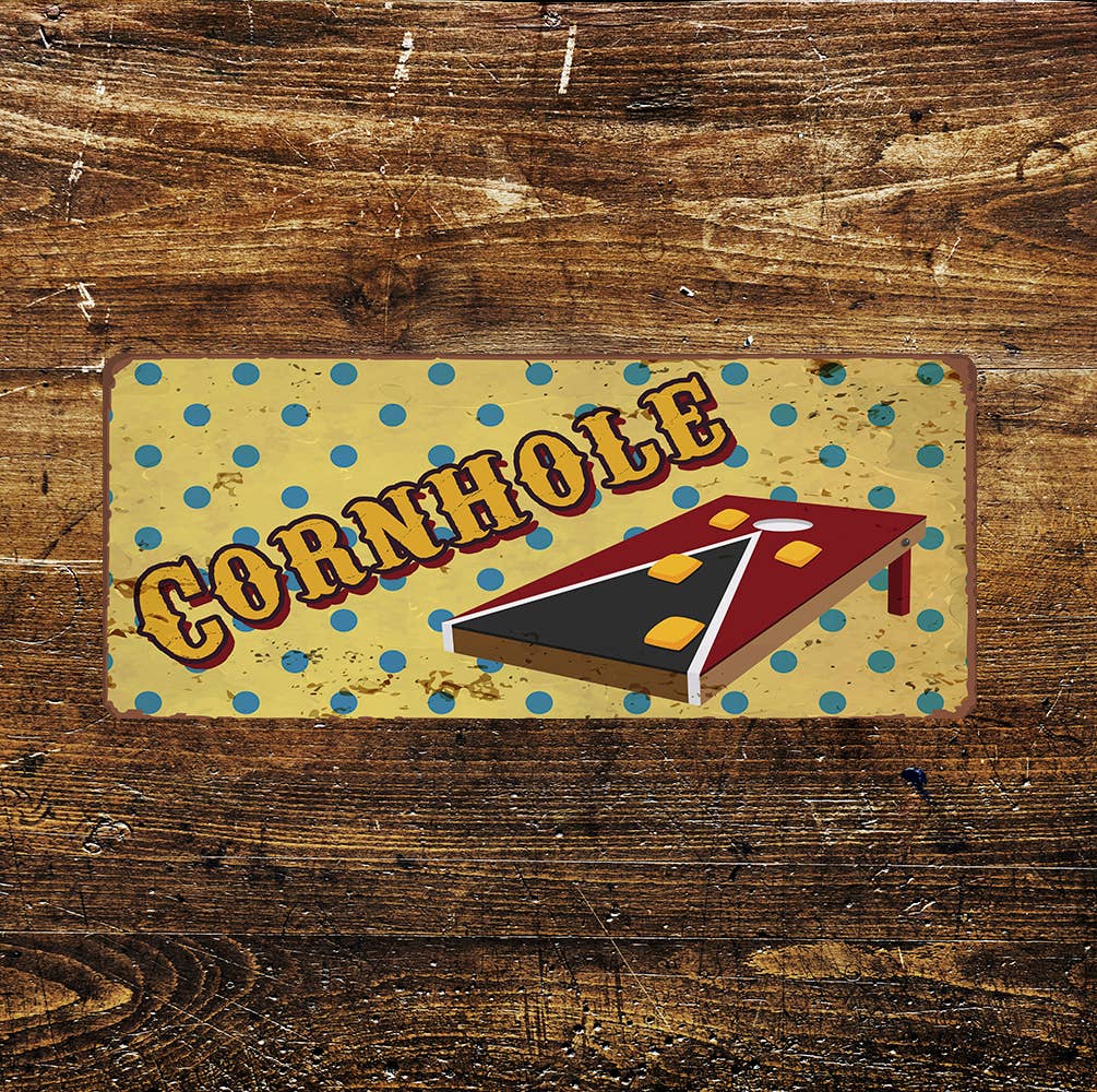 Cornhole Board Game | Metal Sign