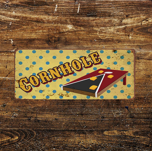 Cornhole Board Game | Metal Sign