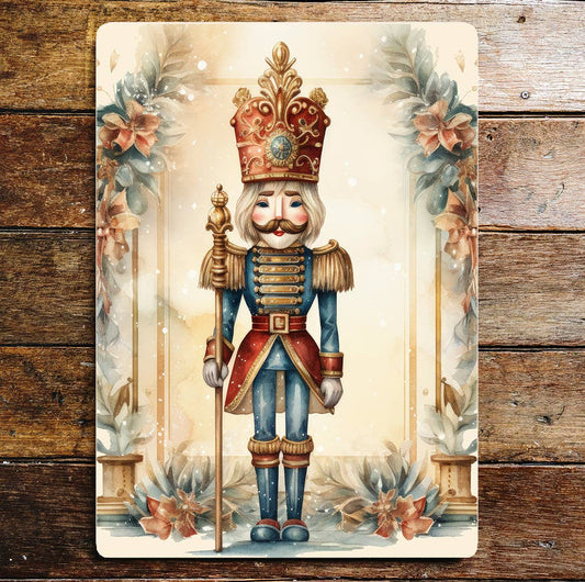 Toy Soldier Nutcracker Art Metal Sign Plaque