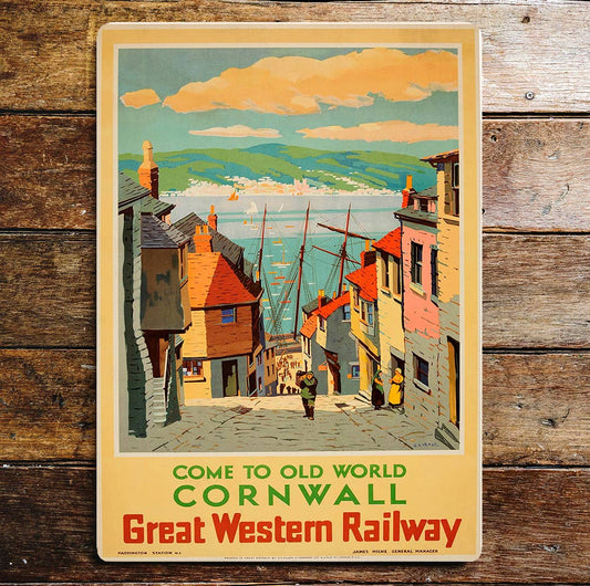 Great Western Railway Cornwall Seaside | Metal Sign Plaque