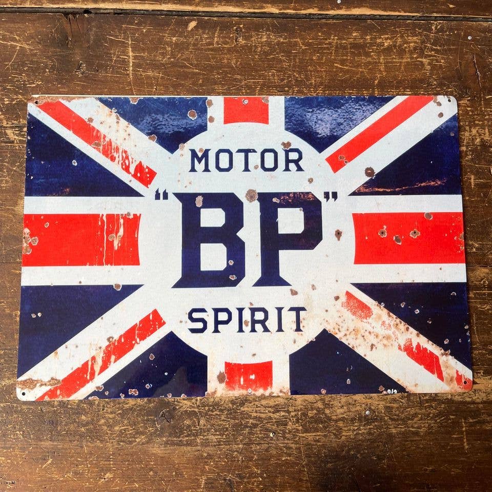 Motor BP Spirit | Metal Advertising Wall Sign