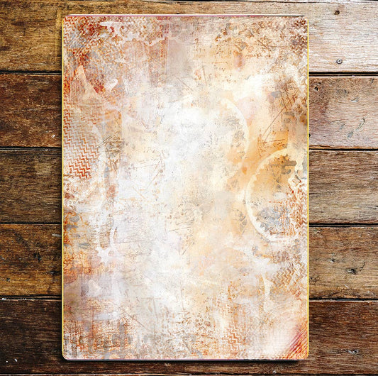 Marbel Effect Pattern Peach | Metal Sign Plaque