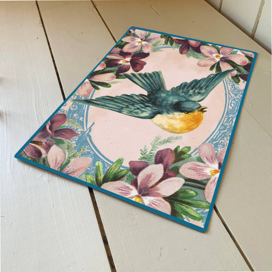 Yellow Bird Collage | Metal Humour Wall Sign