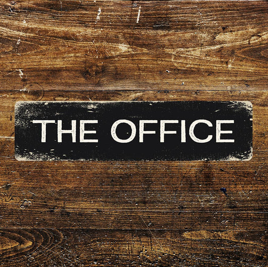 The Office Sign Metal Long Sign Plaque