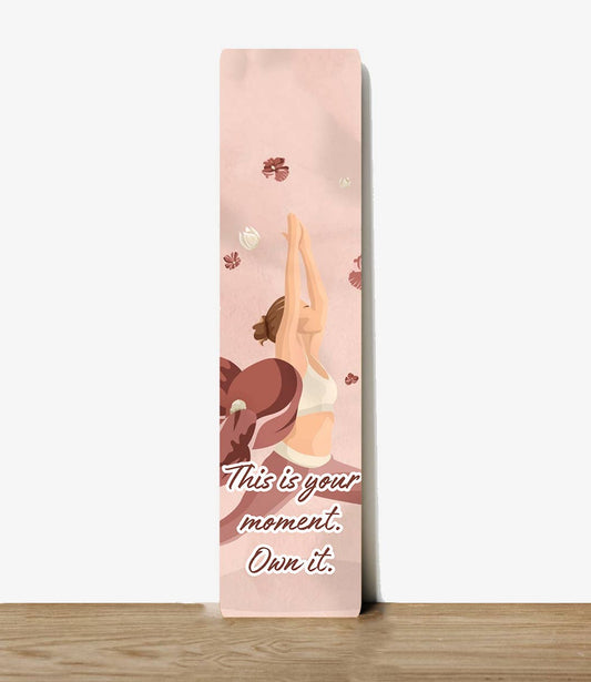 Inspirational Manifest Yoga Metal Sign Plaque Bookmark