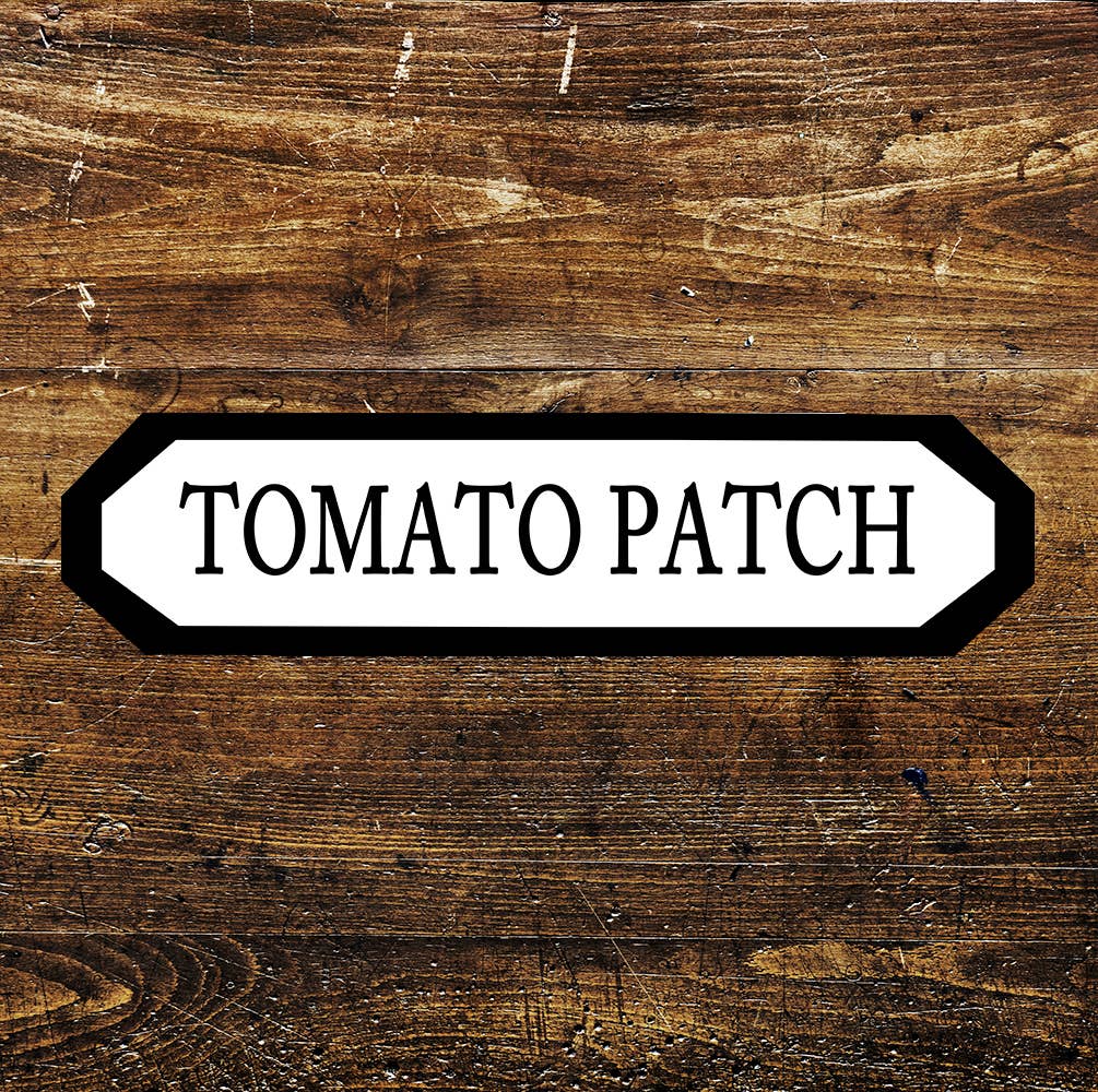 Tomato Patch Metal Long Sign Plaque