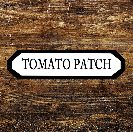 Tomato Patch Metal Long Sign Plaque