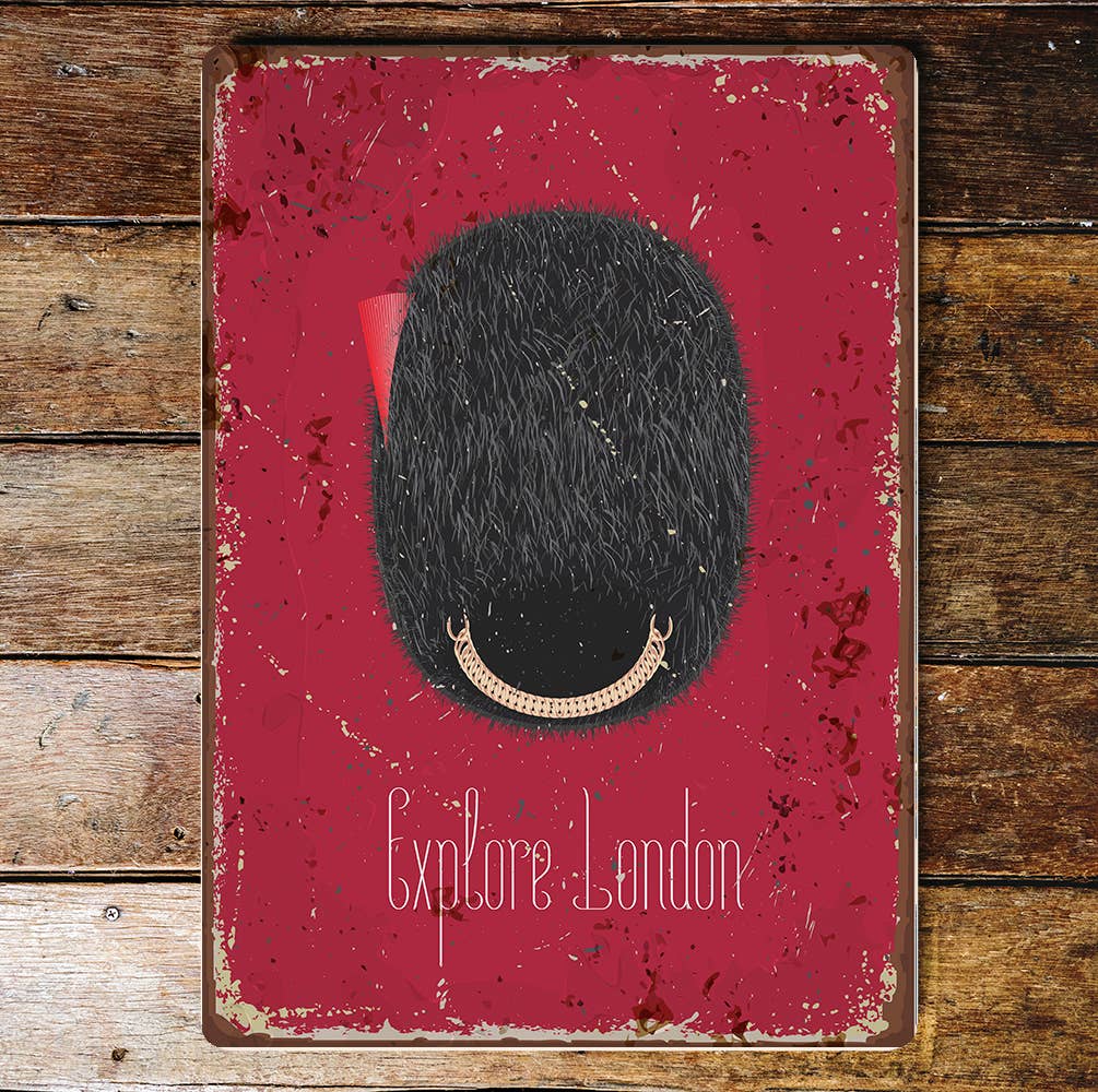 explore London beefeater England | Metal Wall Sign