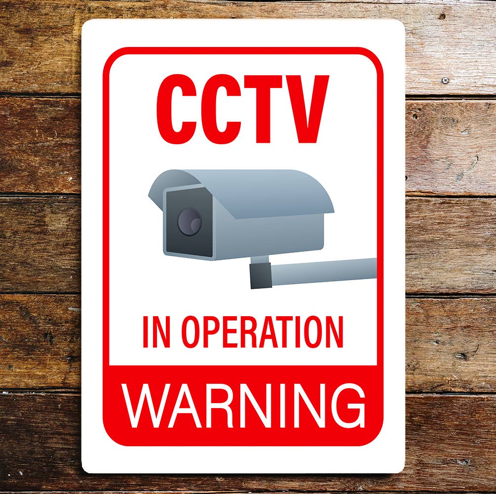 Warning Notice CCTV Security | Metal Sign Plaque