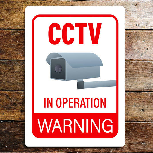 Warning Notice CCTV Security | Metal Sign Plaque