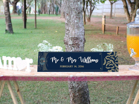 Wedding Top Table Art Deco - Metal Wall Sign