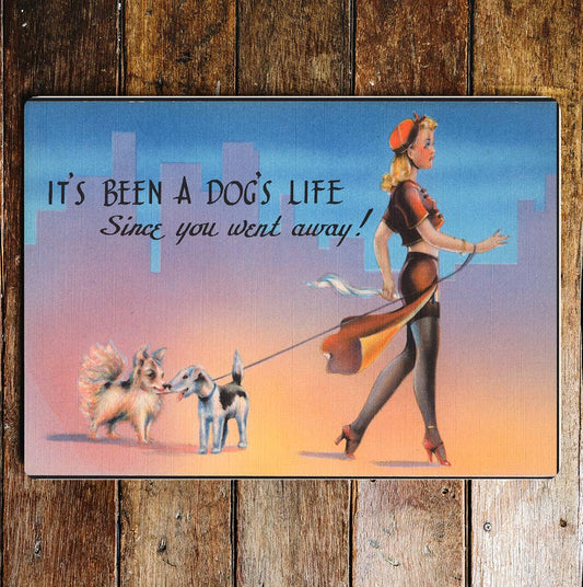 Dog's Life Fun | Metal Sign Plaque