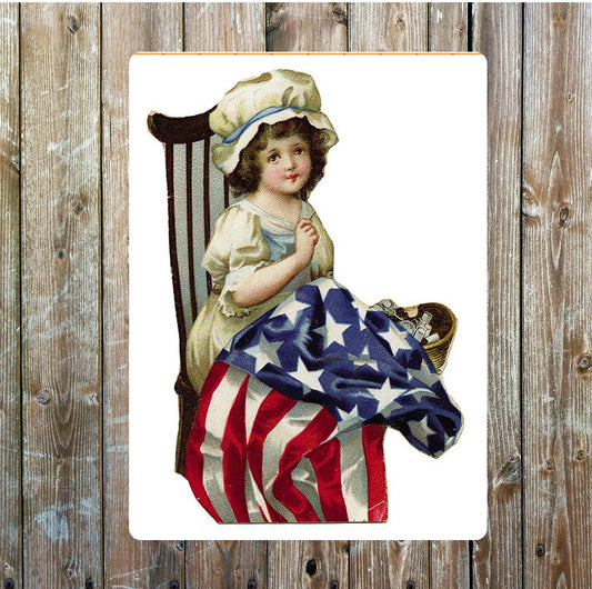 American upholsterer sewing wall art | Metal Sign Plaque