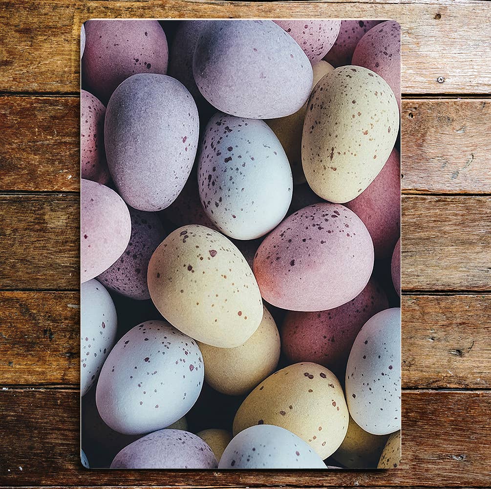 Multi Coloured Eggs Easter | Metal Sign Plaque