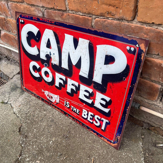 Camp Coffee Everyone One own business | Metal Sign