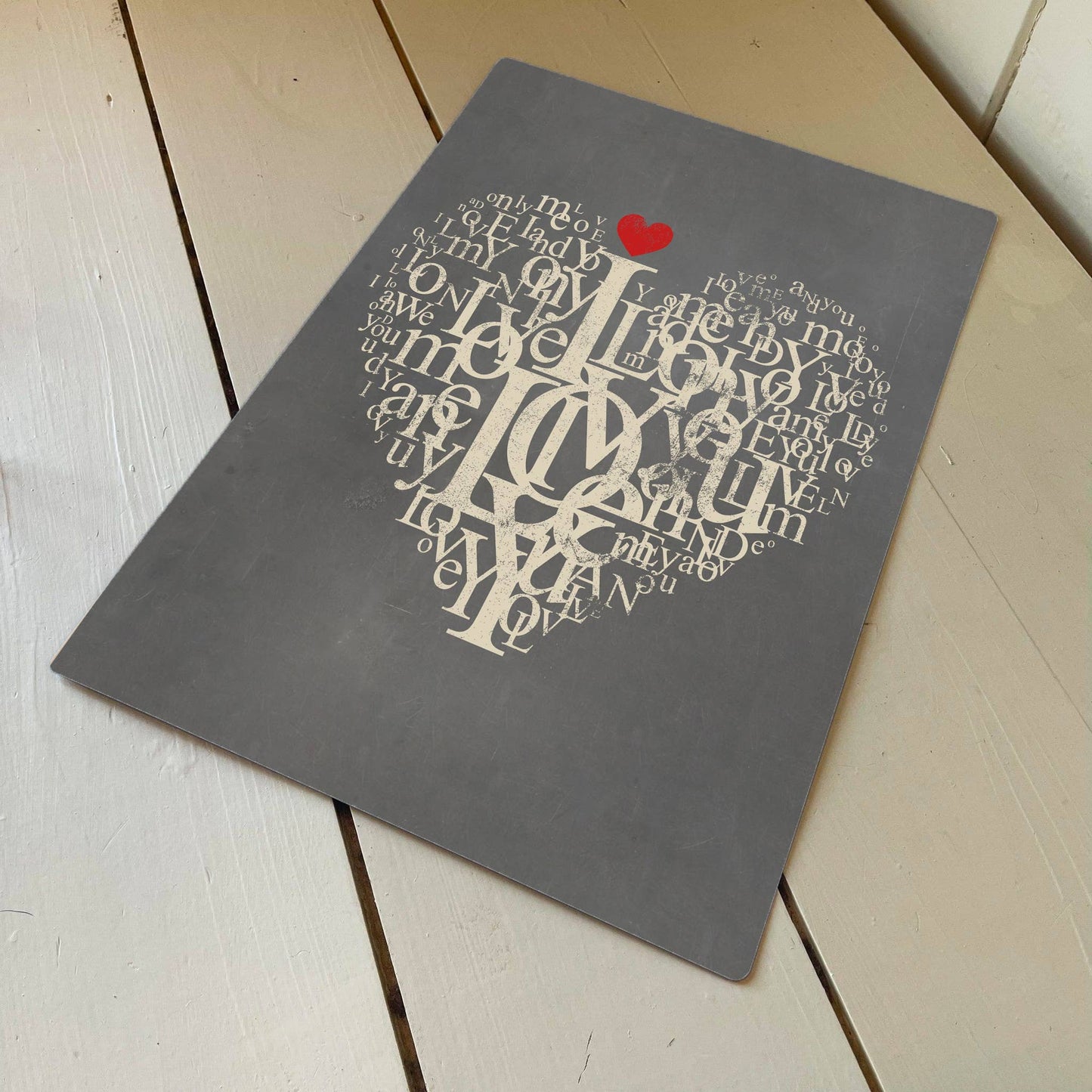 Love Heart, Valentine, | Metal Travel Wall Sign