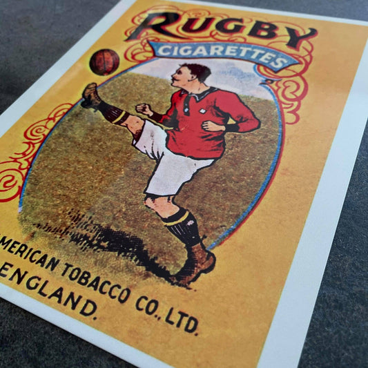Rugby Cigarette Metal Advertising Wall Sign