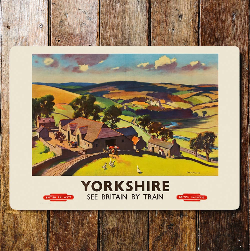 Travel Yorkshire England Dale Valley Farm | Metal Sign Plaque