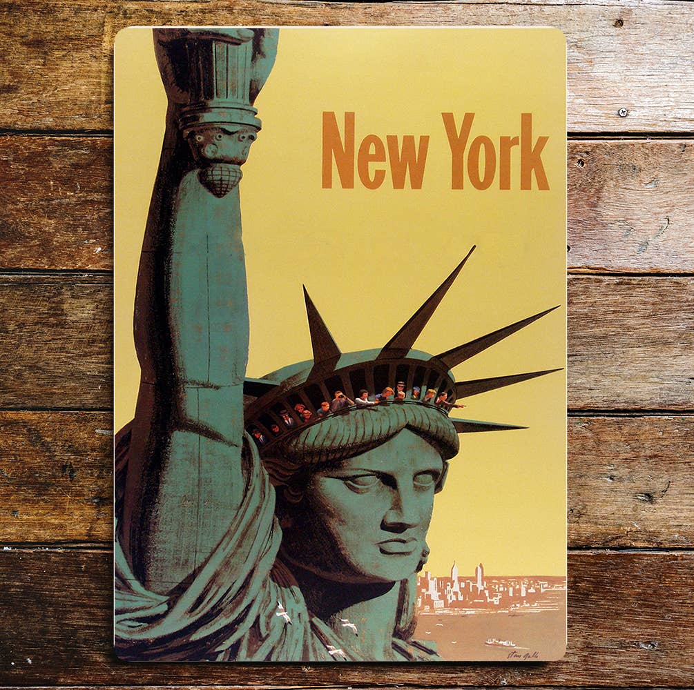 New York Statue of Liberty America | Metal Wall Sign
