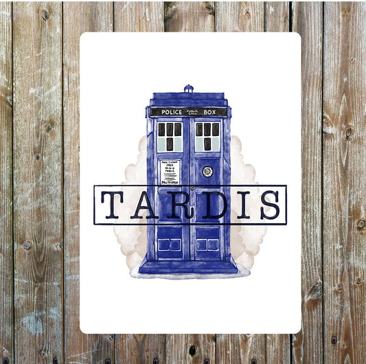 Police box Metal Sign Plaque