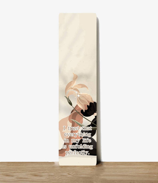 Inspirational Manifestation Metal Sign Plaque Bookmark