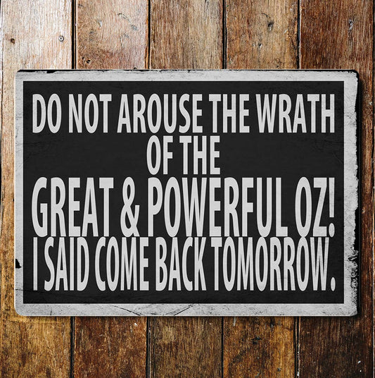 Wizard of Oz quote art | Metal Sign Plaque