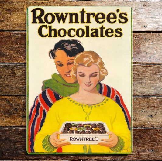 Rowntrees Chocolates Metal Sign