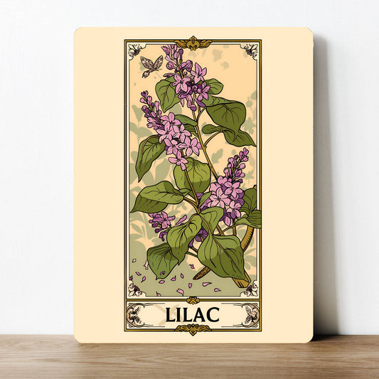 Lilac Flower Floral Vintage | Metal Sign Plaque