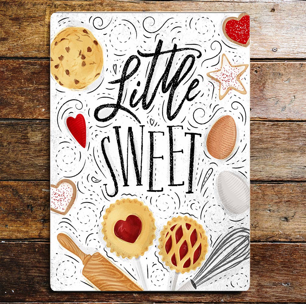 Little Sweet Biscuits Heart Egg Cookie | Metal Sign Plaque