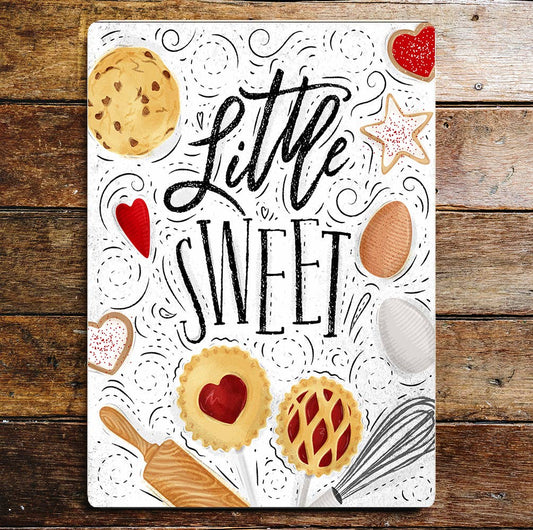 Little Sweet Biscuits Heart Egg Cookie | Metal Sign Plaque