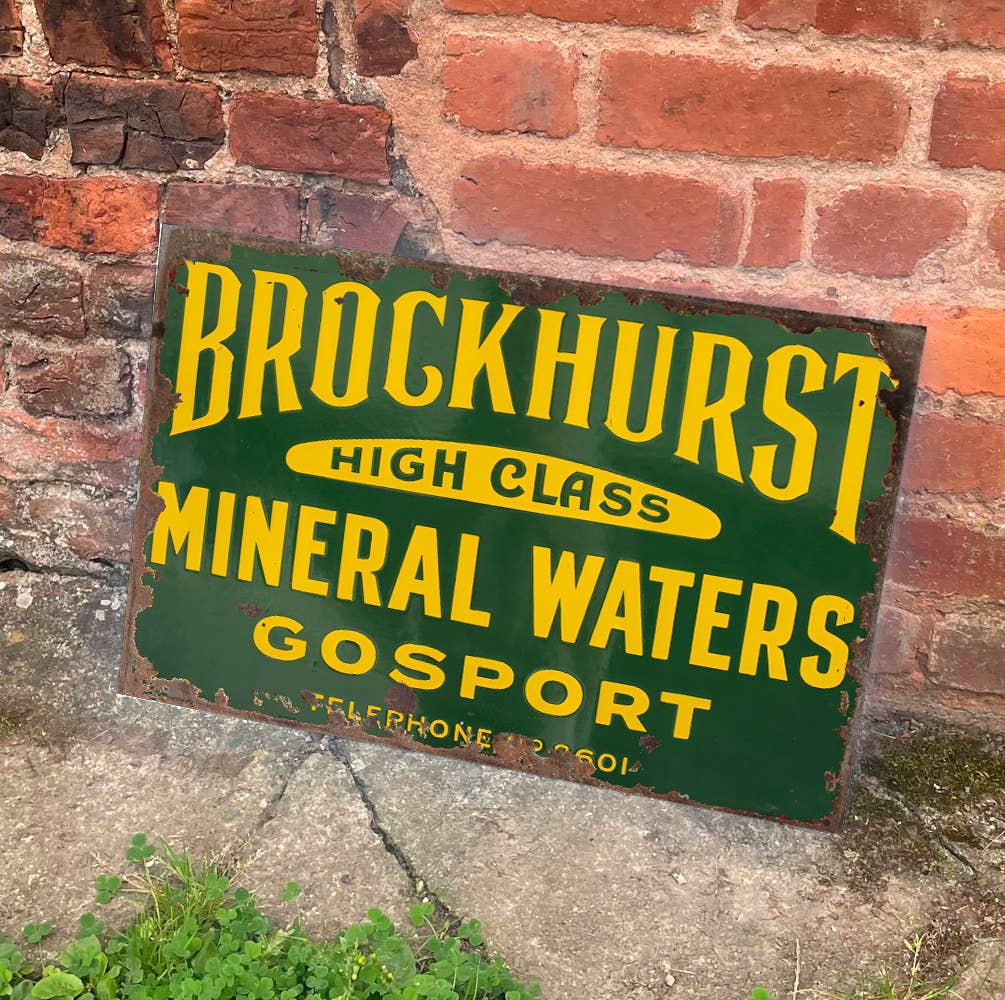 Brockhurst High Class Mineral Waters | Metal Sign Plaque