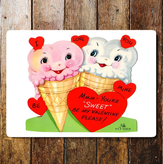 Valentine Ice cream Sweet Love | Metal Sign