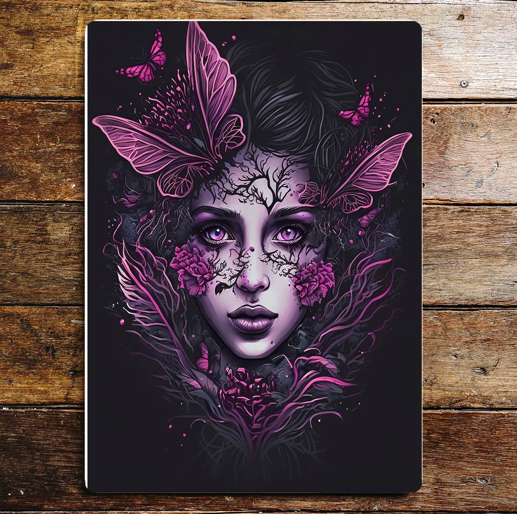 Mystic Person Nature Art Sign Plaque