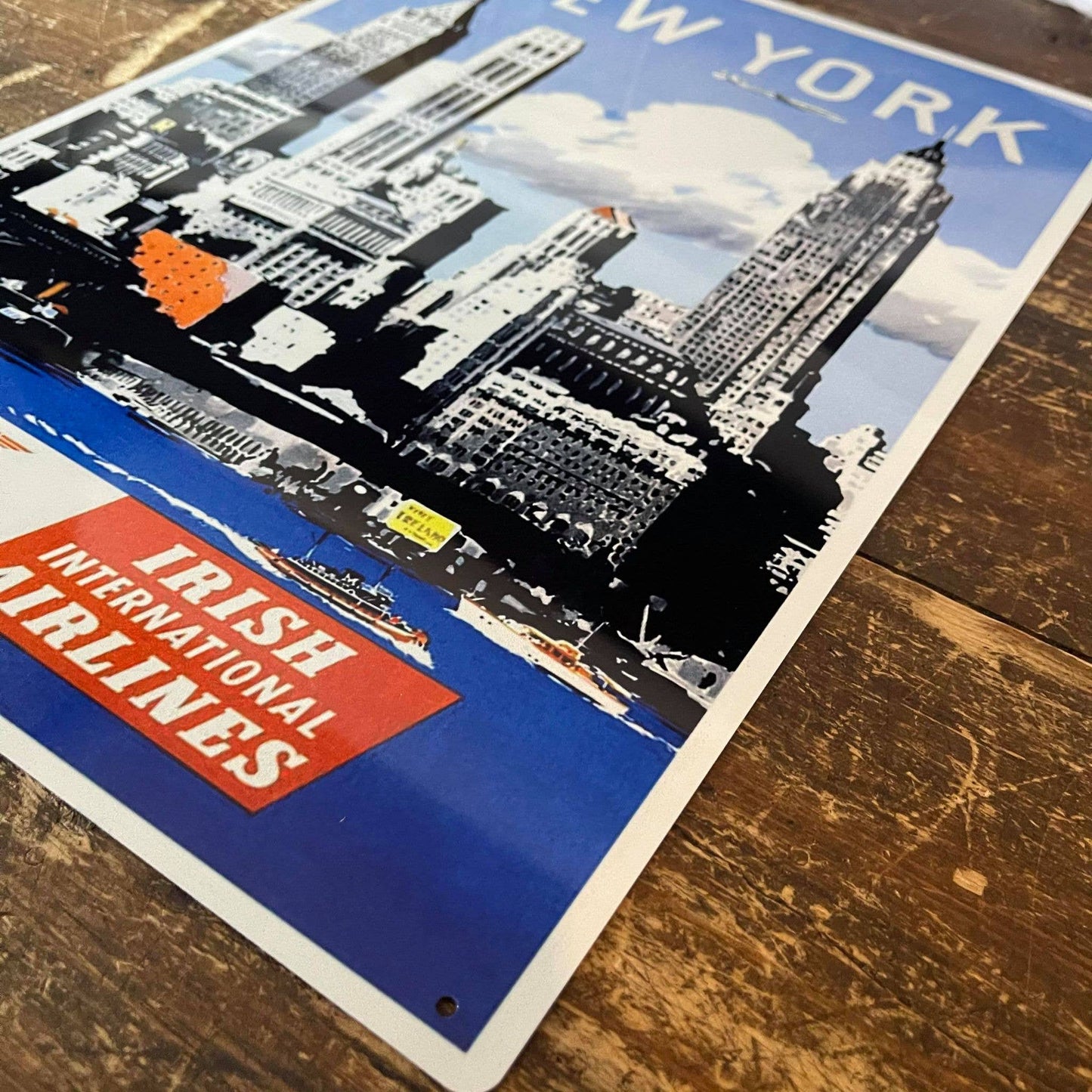 New York | Metal Travel Wall Sign