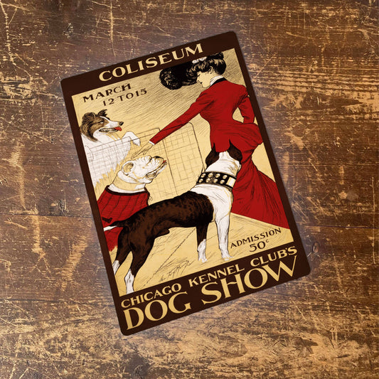 Dog Show Kennel Club Coliseum | Metal Animal Wall Sign