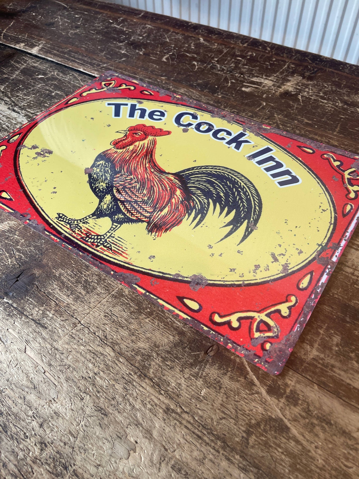 Home Pub Bar The Cock Inn Cockeral | Metal Sign