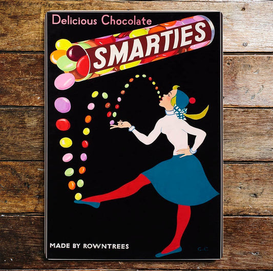 Delicious Chocolate Smarties Rowntrees | Metal Sign