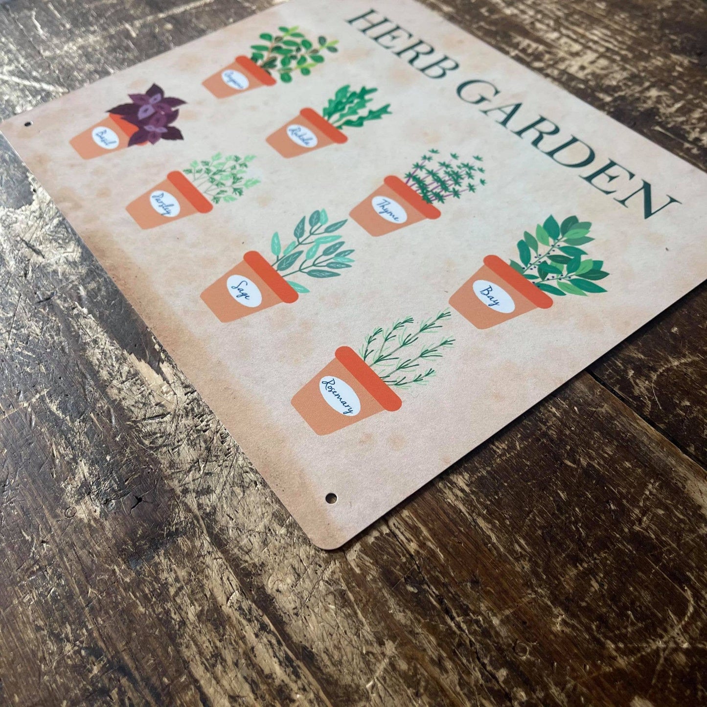 Herb Garden | Metal Sign Humorous Plaque