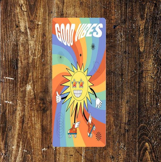 Good Vibes Colourful Bright Lifestyle Art | Metal Sign