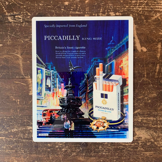 Piccadilly King Size Cigarette Metal Wall Sign