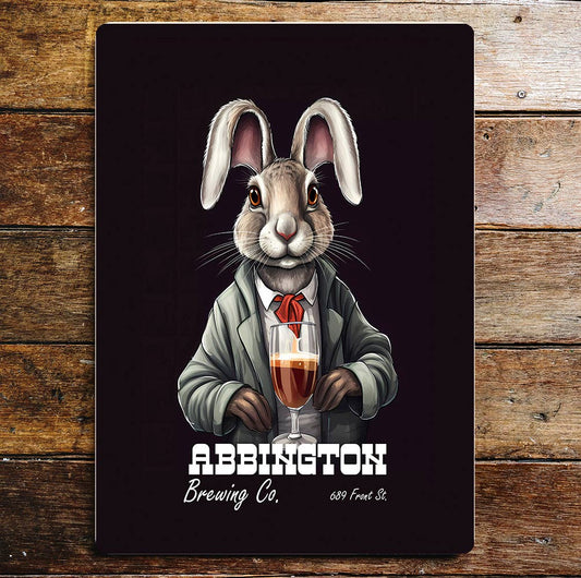 Jack Rabbit Brewing Co Art | Metal Sign Plaque