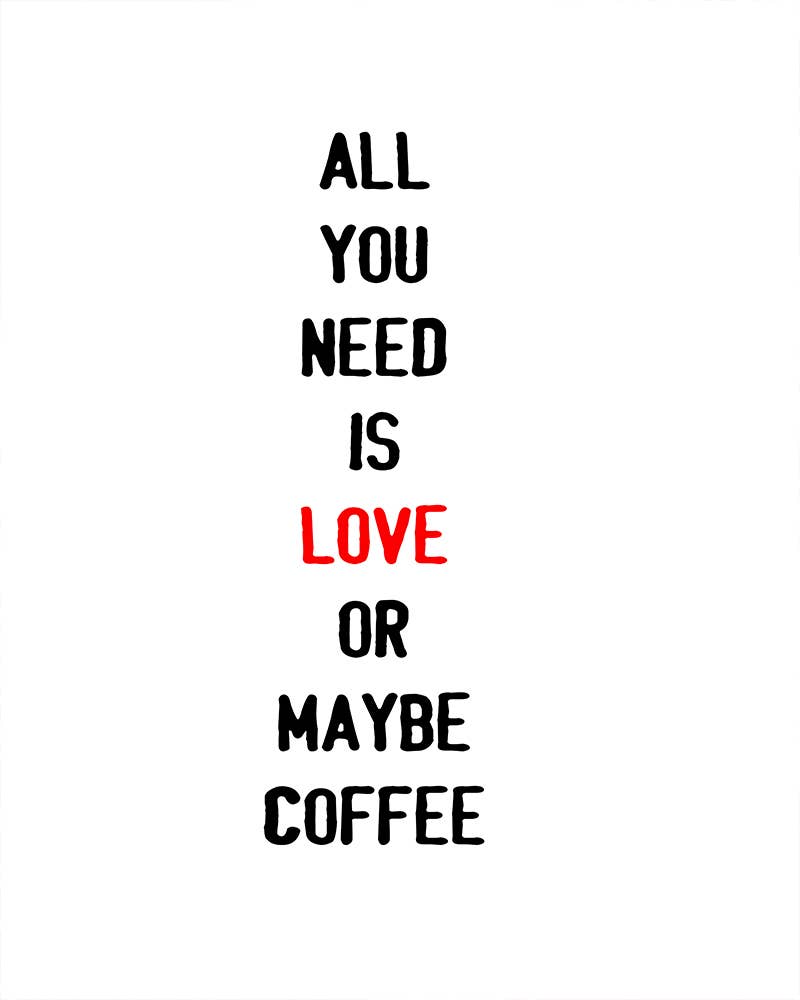 Lifestyle love coffee | Metal Sign Plaque
