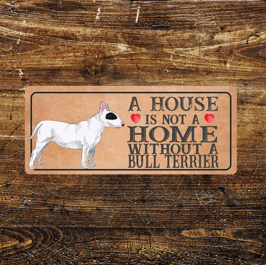 bull terrier Dog | Metal Sign Plaque